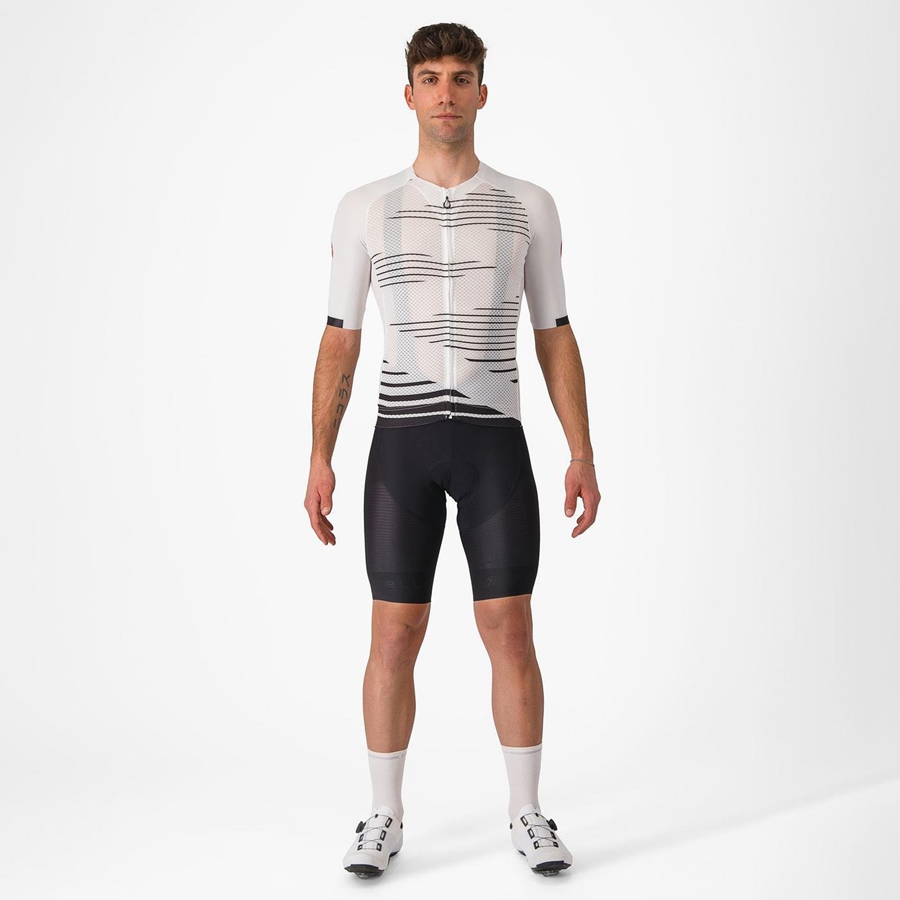 White / Black Men Castelli CLIMBER'S 4.0 Jersey | TNRM95341