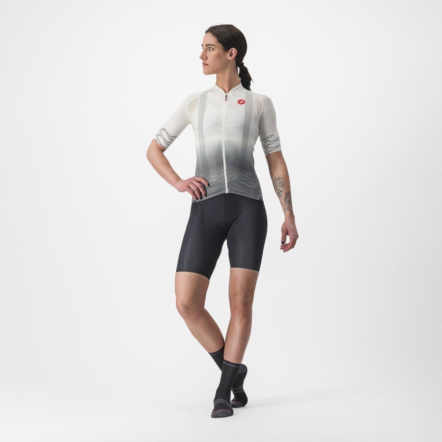 White / Olive Women Castelli CLIMBER'S 2.0 W Jersey | OEXV90512