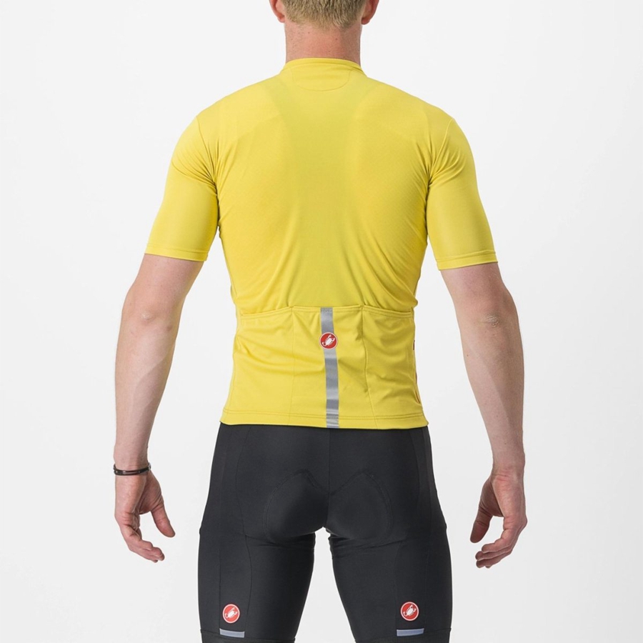 Yellow Men Castelli CLASSIFICA Jersey | YJVH30819