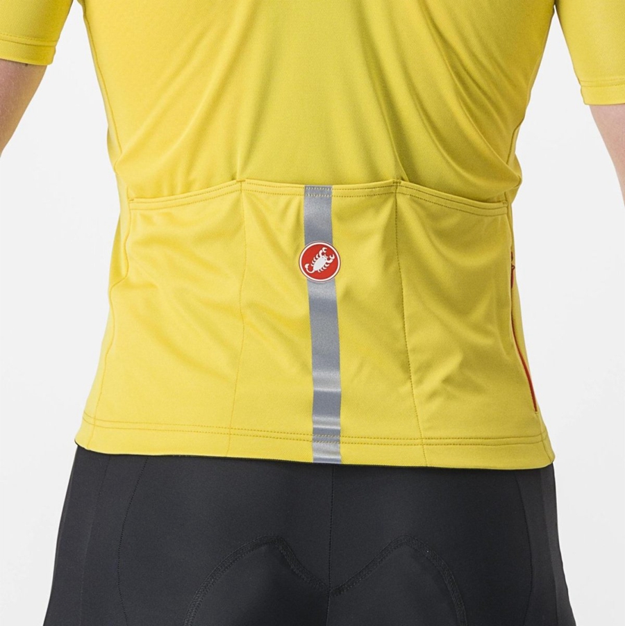 Yellow Men Castelli CLASSIFICA Jersey | YJVH30819