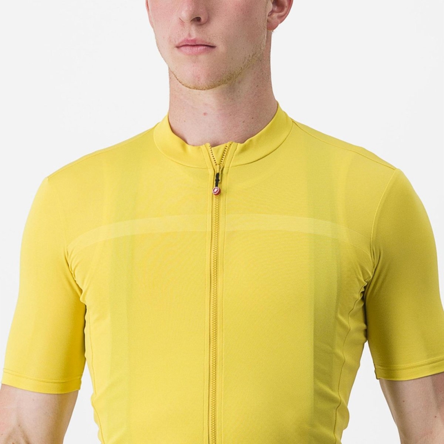 Yellow Men Castelli CLASSIFICA Jersey | YJVH30819