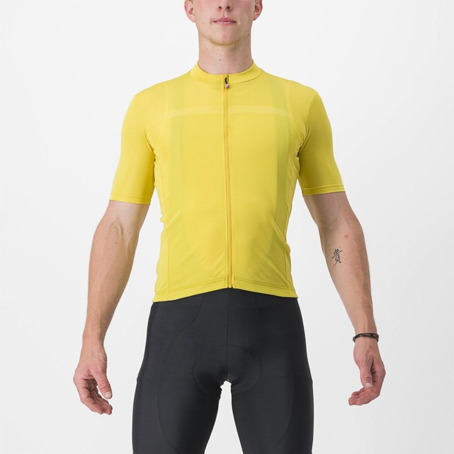 Yellow Men Castelli CLASSIFICA Jersey | YJVH30819