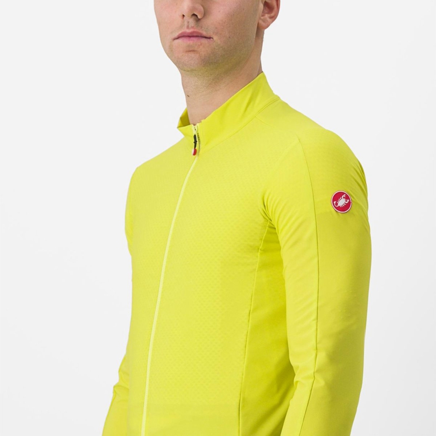 Yellow Men Castelli FLIGHT AIR Jersey | VESL10825